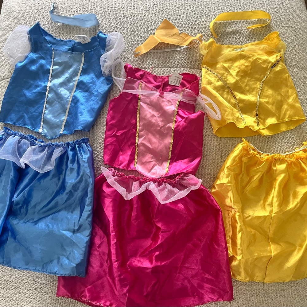Colorful Disney Princess Dress-Up Costume Set for Kids